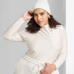 Women's Long Sleeve Mock Neck T-Shirt - Wild Fable™ -Wild Fable Store GUEST 573176da fa09 49c0 80f4 f1bc0bdc395a