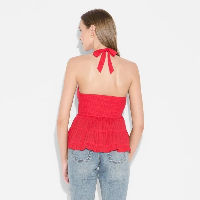 Women's Tiered Halter Babydoll Top - Wild Fable™ 4 Women's Tiered Halter Babydoll Top - Wild Fable™ - Image 2