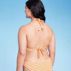 Women's Ruffle Detail Triangle Bikini Top - Wild Fable™ Orange Gingham 12 Women's Ruffle Detail Triangle Bikini Top - Wild Fable™ Orange Gingham -Wild Fable Store GUEST 5a74a806 f1c1 4583 9bb1 04061f8ec7f1
