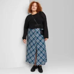 Women's Button-Front Printed Midi Skirt - Wild Fable™ -Wild Fable Store GUEST 5b978f5e a531 4a43 a1c0 241fdd91cb7a