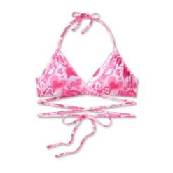 Women's Wrap Bralette Bikini Top - Wild Fable™ Pink Heart Print 16 Women's Wrap Bralette Bikini Top - Wild Fable™ Pink Heart Print -Wild Fable Store GUEST 5e72f7c3 faac 4ff5 91f0 88b9326462fd