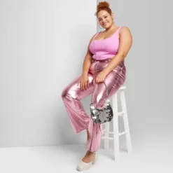 Women's High-Rise Metallic Flare Pants - Wild Fable™ -Wild Fable Store GUEST 5fc4eac5 d6f6 47c6 9469 876f83f8a83a