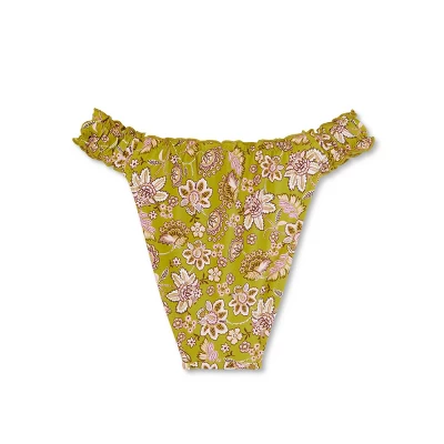 Women's Ruffle Detail High Leg Cheeky Bikini Bottom - Wild Fable™ 9 Women's Ruffle Detail High Leg Cheeky Bikini Bottom - Wild Fable™ - Image 7