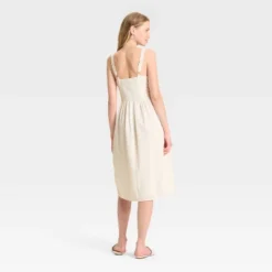 Wild Fable Store 13 Women's Milkmaid Midi A-Line Dress - Wild Fable™