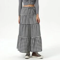 Women's Elastic Waistband Maxi Skirt - Wild Fable™ Black Gingham 11 Women's Elastic Waistband Maxi Skirt - Wild Fable™ Black Gingham -Wild Fable Store GUEST 67f36740 655f 4c9f b79d 8339262d1c33