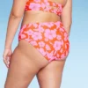 Women's High Leg Extra Cheeky Low-Rise Bikini Bottom - Wild Fable™ Orange/Pink Tropical Print 2 Women's High Leg Extra Cheeky Low-Rise Bikini Bottom - Wild Fable™ Orange/Pink Tropical Print -Wild Fable Store GUEST 68942af9 5de4 42e0 a475 bae27d492ad9