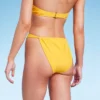 Women's Scarf Side Adjustable Coverage Bikini Bottom - Wild Fable™ Yellow
