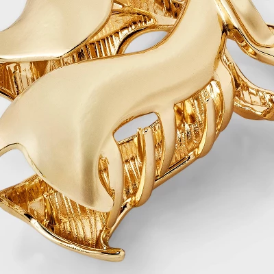 Shiny Bow Claw Hair Clip - Wild Fable™ Gold 4 Shiny Bow Claw Hair Clip - Wild Fable™ Gold - Image 2