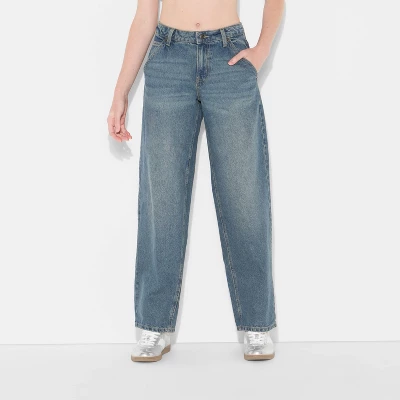 Women's 90's Mid-Rise Relaxed Straight Jeans - Wild Fable™ 3 Women's 90's Mid-Rise Relaxed Straight Jeans - Wild Fable™