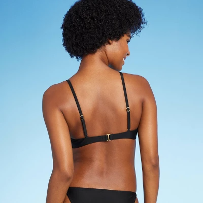 Women's Low Coverage Mini Bralette Bikini Top - Wild Fable™ Black 3 Women's Low Coverage Mini Bralette Bikini Top - Wild Fable™ Black