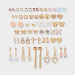 Butterfly Bows And Boots Multi Earring Set 30pc - Wild Fable™ Gold 7 Butterfly Bows And Boots Multi Earring Set 30pc - Wild Fable™ Gold -Wild Fable Store GUEST 70c84428 ee74 4695 8d6e e062498ac239