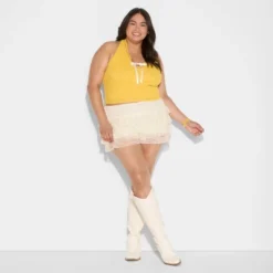 Women's High-Rise Bloomer Shorts - Wild Fable™ Cream 9 Women's High-Rise Bloomer Shorts - Wild Fable™ Cream -Wild Fable Store GUEST 71f46bec 5bee 4ca7 8f41 29e5e05c3209