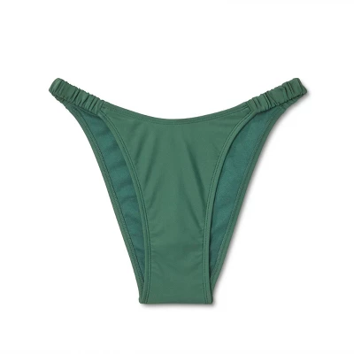 Women's Scrunchie Side Tab Detail Extra High Leg Extra Cheeky Bikini Bottom - Wild Fable™ 7 Women's Scrunchie Side Tab Detail Extra High Leg Extra Cheeky Bikini Bottom - Wild Fable™ - Image 5