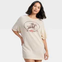 Women's Graphic Oversized T-Shirt Sleep Dress - Wild Fable™ -Wild Fable Store GUEST 755751d6 b250 4280 a968 eccb28298b06