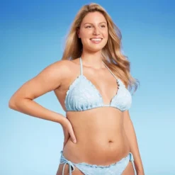 Women's Lace Detail Triangle Bikini Top - Wild Fable™ Blue 11 Women's Lace Detail Triangle Bikini Top - Wild Fable™ Blue -Wild Fable Store GUEST 77c75d63 7394 4800 abd4 1949a89d4b94