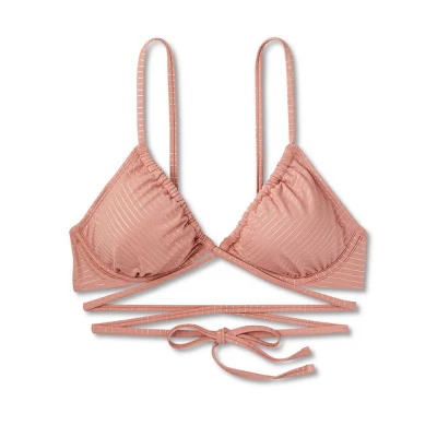 Women's Strappy Underwire Bikini Top - Wild Fable™ Brown Lurex 7 Women's Strappy Underwire Bikini Top - Wild Fable™ Brown Lurex - Image 5