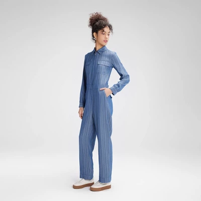 Women's Long Sleeve Denim Jumpsuit - Wild Fable™ 5 Women's Long Sleeve Denim Jumpsuit - Wild Fable™ - Image 3