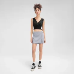 Women's Textured Cropped Top - Wild Fable™