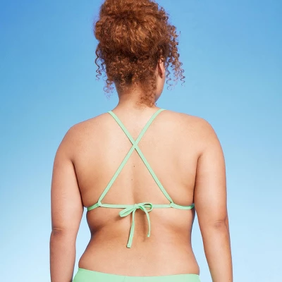 Women's Scoop Neck Crisscross Bralette Bikini Top - Wild Fable™ 3 Women's Scoop Neck Crisscross Bralette Bikini Top - Wild Fable™