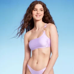 Women's Ring Detail One Shoulder Bralette Bikini Top - Wild Fable™ Shiny Light Purple 15 Women's Ring Detail One Shoulder Bralette Bikini Top - Wild Fable™ Shiny Light Purple -Wild Fable Store GUEST 7de5d0b6 fb98 4a82 aed7 1753a9260827