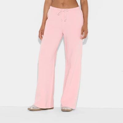 Women's Mid-Rise Wide Leg Sweatpants - Wild Fable™ 3 Women's Mid-Rise Wide Leg Sweatpants - Wild Fable™