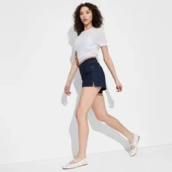 Women's Foundational Curvy Heritage Denim Shorts - Wild Fable™ Dark Wash -Wild Fable Store GUEST 7ff89f33 a67e 46b3 9239 26750c837ab4