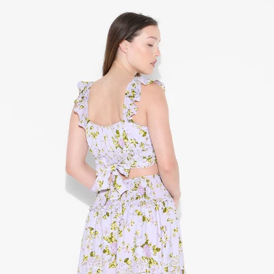 Women's Flutter Short Sleeve Scoopneck Micro Top - Wild Fable™ Mauve 4 Women's Flutter Short Sleeve Scoopneck Micro Top - Wild Fable™ Mauve - Image 2