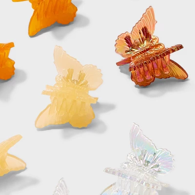 Mini Butterfly Claw Hair Clip Set 10pc - Wild Fable™ Iridescent: Multicolored Hair Accessories For All Hair Types 3 Mini Butterfly Claw Hair Clip Set 10pc - Wild Fable™ Iridescent: Multicolored Hair Accessories For All Hair Types