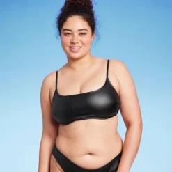 Women's Faux Leather Bralette Bikini Top - Wild Fable™ Black 12 Women's Faux Leather Bralette Bikini Top - Wild Fable™ Black -Wild Fable Store GUEST 83371587 cc83 4082 99c6 0c6e4823f994