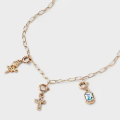 Build Your Own Cross And Rose Charm Necklace - Wild Fable™ Gold -Wild Fable Store GUEST 83dceef4 4a32 4024 a503 58a41f116fd8