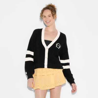 Women's Game Day V-Neck Button-Front Cardigan - Wild Fable™ 3 Women's Game Day V-Neck Button-Front Cardigan - Wild Fable™