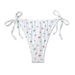 Women's Floral Print Side-Tie Ultra High Leg Adjustable Coverage Bikini Bottom - Wild Fable™ White 14 Women's Floral Print Side-Tie Ultra High Leg Adjustable Coverage Bikini Bottom - Wild Fable™ White -Wild Fable Store GUEST 887d468e 0455 40bd bdf8 5012a6934b40