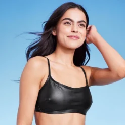 Women's Faux Leather Bralette Bikini Top - Wild Fable™ Black 11 Women's Faux Leather Bralette Bikini Top - Wild Fable™ Black -Wild Fable Store GUEST 8a0bc8df d27c 4585 8d09 92af1bfa328c