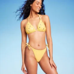 Women's Side-Tie Ultra High Leg Adjustable Coverage Bikini Bottom - Wild Fable™ Yellow 12 Women's Side-Tie Ultra High Leg Adjustable Coverage Bikini Bottom - Wild Fable™ Yellow -Wild Fable Store GUEST 8e44957e 352e 4e7b 8921 6113307f516d