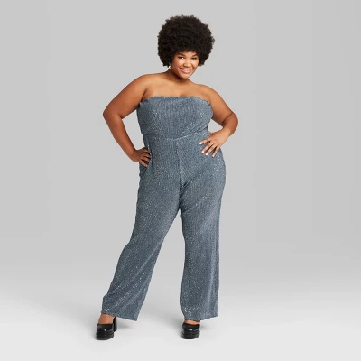 Women's Tube Sequin Mesh Jumpsuit - Wild Fable™ 3 Women's Tube Sequin Mesh Jumpsuit - Wild Fable™