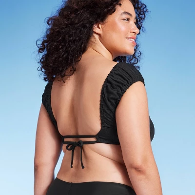 Women's Cap Sleeve Smocked Bralette Bikini Top - Wild Fable™ 6 Women's Cap Sleeve Smocked Bralette Bikini Top - Wild Fable™ - Image 4