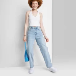 Women's High-Rise 90's Relaxed Slashed Straight Jeans - Wild Fable™ Light Wash 8 Women's High-Rise 90's Relaxed Slashed Straight Jeans - Wild Fable™ Light Wash -Wild Fable Store GUEST 98b5eb66 27b1 4604 a66d 1c3aac4ab20b