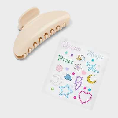 DIY Claw Hair Clip Stickers Kit - Wild Fable™ 6 DIY Claw Hair Clip Stickers Kit - Wild Fable™ - Image 4
