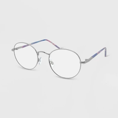 Tie-Dye Printed Round Blue Light Filtering Glasses - Wild Fable™ Gold 3 Tie-Dye Printed Round Blue Light Filtering Glasses - Wild Fable™ Gold