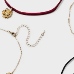 Hearts Rose And Velvet Choker Necklace Set 5pc - Wild Fable™ Gold -Wild Fable Store GUEST 9fe4f46d bcfb 4806 9fb6 dce13b20e87f