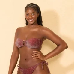 Women's Center Front Oval Ring Sparkle Bandeau Bikini Top - Wild Fable™ Burnt Burgundy 9 Women's Center Front Oval Ring Sparkle Bandeau Bikini Top - Wild Fable™ Burnt Burgundy -Wild Fable Store GUEST a0ceca43 eae6 4a92 a8d7 5dbbf7e3895b