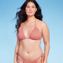 Women's Ribbed Triangle Bikini Top - Wild Fable™ Geo Print -Wild Fable Store GUEST a55f9ea8 e2a0 4c9e 81b7 881986f11a90