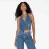 Women's Denim Wrap Halter Top - Wild Fable™ -Wild Fable Store GUEST a645dd18 698d 4f50 9dc4 1f091c397924