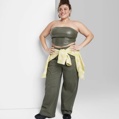 Women's Faux Leather Tube Top - Wild Fable™ 6 Women's Faux Leather Tube Top - Wild Fable™ - Image 4