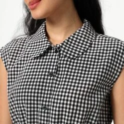 Women's Mini Cap Sleeve Elastic Waistband Mini Dress - Wild Fable™ Black Gingham 10 Women's Mini Cap Sleeve Elastic Waistband Mini Dress - Wild Fable™ Black Gingham -Wild Fable Store GUEST a6bea334 b22a 46fc 8a00 57e72485d886