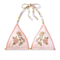 Women's Embroidered Detail Triangle Bikini Top - Wild Fable™ Multi Floral Print 13 Women's Embroidered Detail Triangle Bikini Top - Wild Fable™ Multi Floral Print -Wild Fable Store GUEST ab9a1794 8ff8 4f4f 95f1 00528fd26c79