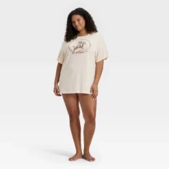 Women's Graphic Oversized T-Shirt Sleep Dress - Wild Fable™ -Wild Fable Store GUEST abb2cc73 0ed3 4d45 acdf 68ccabc7d4c0
