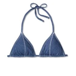 Women's Denim Textured Triangle Bikini Top - Wild Fable™ Denim Blue 13 Women's Denim Textured Triangle Bikini Top - Wild Fable™ Denim Blue -Wild Fable Store GUEST ac1aa9ae 97bf 4e91 b382 0beb69ad8141