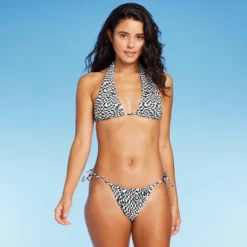 Women's Side-Tie Adjustable Coverage Ultra High Leg Bikini Bottom - Wild Fable™ Black/White Check Print 10 Women's Side-Tie Adjustable Coverage Ultra High Leg Bikini Bottom - Wild Fable™ Black/White Check Print -Wild Fable Store GUEST b0b716c9 fc99 4954 8731 6c6eef34d9d8