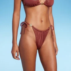 Women's Side-Tie Adjustable Extra High Leg Lurex Plisse Textured Bikini Bottom - Wild Fable™ 14 Women's Side-Tie Adjustable Extra High Leg Lurex Plisse Textured Bikini Bottom - Wild Fable™ -Wild Fable Store GUEST b5eb4449 84e1 45d3 acac 1436466cfa2e